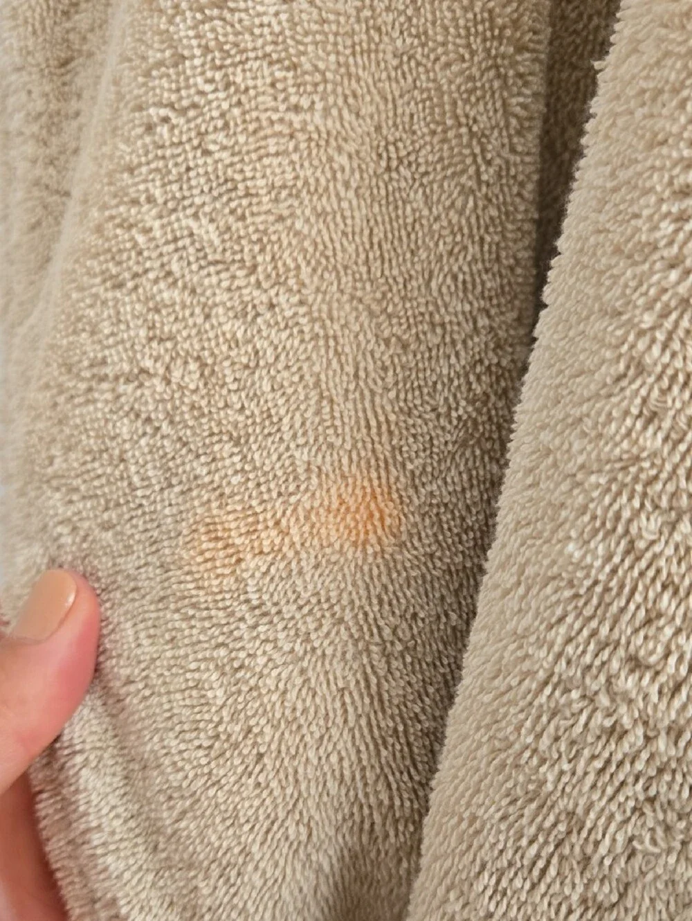 Restoration Hardware Sand Beige Plush Terry Bathrobe